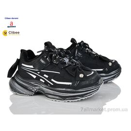 Кросівки дитячі модні Весна/осінь A88009 фліс black (7 пар р.31-37) "Clibee-Doremi" недорого оптом від прямого постачальника