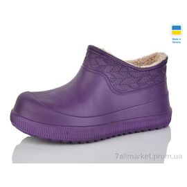 Фотография Галоши женские зима N970 фіолетовий (8 пар р.37-41) "Lot Shoes" недорого оптом от прямого поставщика