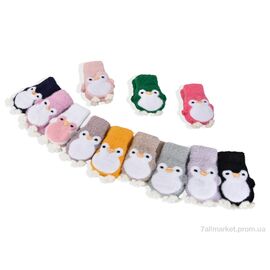 Фотография Варежки детские Зима 6371M (норка) mix (12 шт. р.сетка 2-3) "KUINH" недорого оптом от прямого поставщика