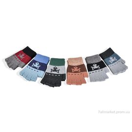 Рукавички для дітей Весна/осінь 2508M (15,5см) хутро mix (12 шт. р.сітка10-14) "KUINH" недорого оптом від прямого постачальника