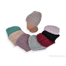 Фотография Женская шапка Зима Y142 mix (5 шт. р.сетка 54-58) "Red Hat" недорого оптом от прямого поставщика