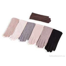 Рукавички жіночі Весна/осінь W023 mix (12 шт. р.сітка6,5-8,5) "KUINH" недорого оптом від прямого постачальника