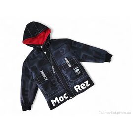 Куртка дитяча Весна/осінь A8816 чорна з червоним (4 шт. р.сітка11-14) "Kids-modnik" недорого оптом від прямого постачальника