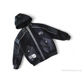 Куртка дитяча Весна/осінь 2292 чорний (4 шт. р.сітка10-13) "Kids-modnik" недорого оптом від прямого постачальника