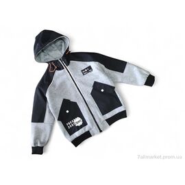 Куртка дитяча Весна/осінь 2292 сірий (4 шт. р.сітка10-13) "Kids-modnik" недорого оптом від прямого постачальника