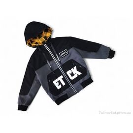 Куртка дитяча Весна/осінь 8817 сірий (4 шт. р.сітка10-13) "Kids-modnik" недорого оптом від прямого постачальника