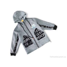 Куртка дитяча Весна/осінь 8820 сірий (4 шт. р.сітка10-13) "Kids-modnik" недорого оптом від прямого постачальника