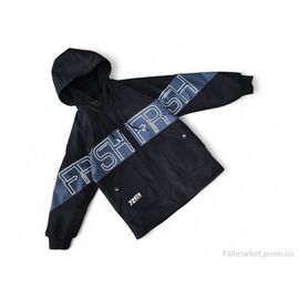 Куртка дитяча Весна/осінь 21016 чорний (4 шт. р.сітка11-14) "Kids-modnik" недорого оптом від прямого постачальника