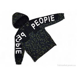 Куртка дитяча Весна/осінь 8900 чорна з жовтим (5 шт. р.сітка10-14) "Kids-modnik" недорого оптом від прямого постачальника