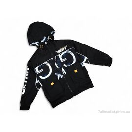 Куртка дитяча Весна/осінь 88010 чорна з синім (4 шт. р.сітка10-13) "Kids-modnik" недорого оптом від прямого постачальника