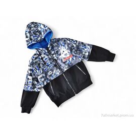 Куртка дитяча Весна/осінь 21008 синій (4 шт. р.сітка10-13) "Kids-modnik" недорого оптом від прямого постачальника