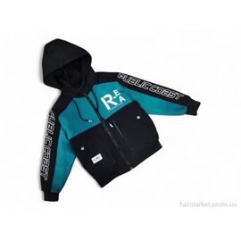 Куртка дитяча Весна/осінь 21015 бірюзовий (4 шт. р.сітка9-12) "Kids-modnik" недорого оптом від прямого постачальника