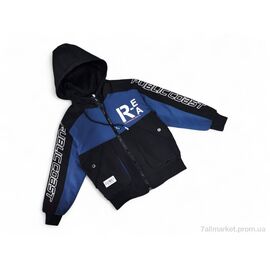 Куртка дитяча Весна/осінь 21015 синій (4 шт. р.сітка9-12) "Kids-modnik" недорого оптом від прямого постачальника