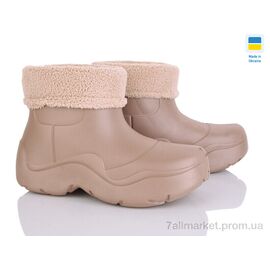 Калоші жіночі Зима 961 мокко (8 пар р.37-41) "Golden Lion" недорого оптом від прямого постачальника