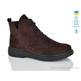 Фотография Ботинки женские стильные Весна/осень 3-1 коричневий з.деми (6 пар р.37-41) "Sali" недорого оптом от прямого поставщика