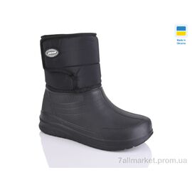 Чоботи з піни жіночі Зима 392 чорний (6 пар р.37-41) "Крок" недорого оптом від прямого постачальника