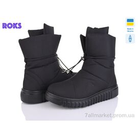 Фотография Дутики женские утепленные зима 4412 чорний (6 пар р.38-42) "Roks" недорого оптом от прямого поставщика