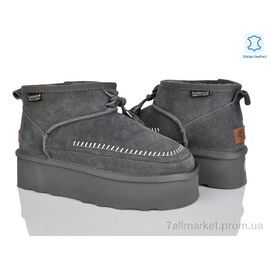 Уггі жіночі утеплені Зима 4224-5854-27 grey (6 пар р.36-41) "Мир" недорого оптом від прямого постачальника