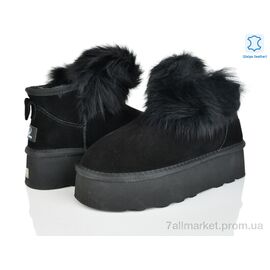 Уггі жіночі утеплені Зима 4224-5860 black (6 пар р.36-41) "Мир" недорого оптом від прямого постачальника