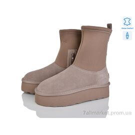 Уггі жіночі утеплені Зима 4224-5826 khaki (6 пар р.36-41) "Мир" недорого оптом від прямого постачальника