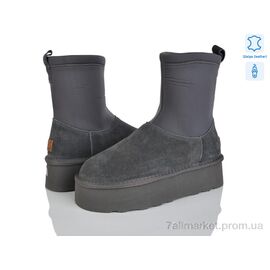 Уггі жіночі утеплені Зима 4224-5826 grey (6 пар р.36-41) "Мир" недорого оптом від прямого постачальника