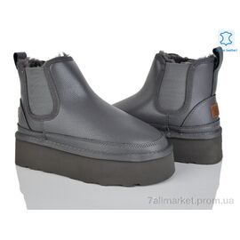 Уггі жіночі утеплені Зима 4224-5854-14 grey (6 пар р.36-41) "Мир" недорого оптом від прямого постачальника