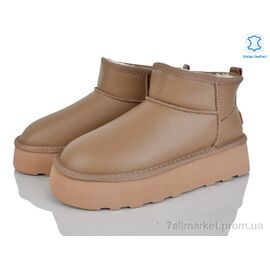 Уггі жіночі утеплені Зима 4224-5853-1 camel (6 пар р.36-41) "Мир" недорого оптом від прямого постачальника