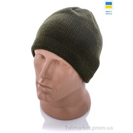Шапка чоловіча Зима 002-4 зелений (5 шт. р.сіткаOne size) "Kindzer" недорого оптом від прямого постачальника
