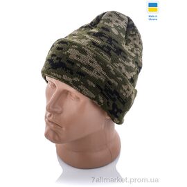 Шапка чоловіча Зима AC003-1 green (5 шт. р.сіткаOne size) "Kindzer" недорого оптом від прямого постачальника