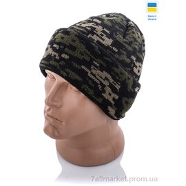 Шапка чоловіча Зима AC003-2 black (5 шт. р.сіткаOne size) "Kindzer" недорого оптом від прямого постачальника