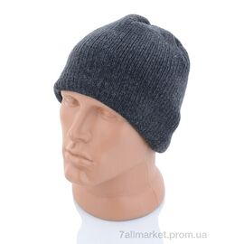 Шапка чоловіча Зима 21 grey (5 шт. р.сіткаOne size) "Kindzer" недорого оптом від прямого постачальника