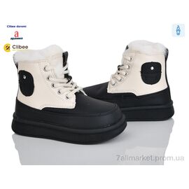 Черевики дитячі зручні Зима HB612 beige-black (6 пар р.28-33) "Clibee-Doremi" недорого оптом від прямого постачальника