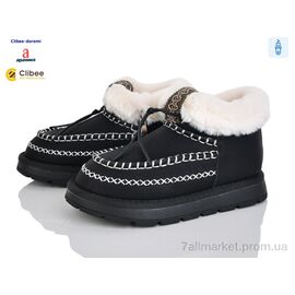 Черевики дитячі зручні Зима E2 black (8 пар р.33-38) "Clibee-Doremi" недорого оптом від прямого постачальника
