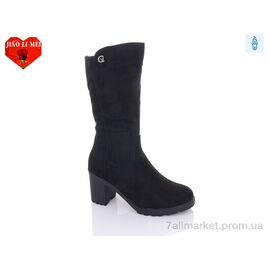 Чоботи жіночі зручні Зима 306-1 (6 пар р.36-40) "Jiao Li Mei" недорого оптом від прямого постачальника