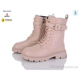 Черевики дитячі зручні Зима B6207 pink (8 пар р.31-36) "Clibee-Doremi" недорого оптом від прямого постачальника