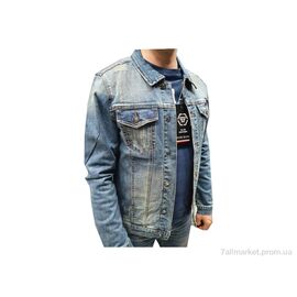 Фотография Куртка мужская Весна/осень 589 blue (5 шт. р.сетка M-3XL) "Шик-Шок" недорого оптом от прямого поставщика