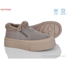 Фотография Слипоны женские тканевые зима M660-6 (8 пар р.36-41) "QQ&Панда" недорого оптом от прямого поставщика