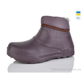 Фотография Галоши женские зима 26 т.коричневий (8 пар р.37-41) "Зручне взуття" недорого оптом от прямого поставщика