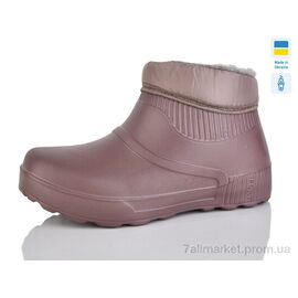 Фотография Галоши женские зима 26 коричневий (8 пар р.37-41) "Зручне взуття" недорого оптом от прямого поставщика