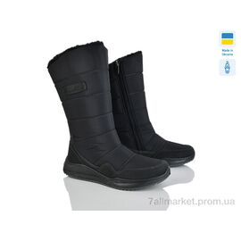 Дутики жіночі утеплені Зима N5 чорний (8 пар р.37-42) "Paolla" недорого оптом від прямого постачальника