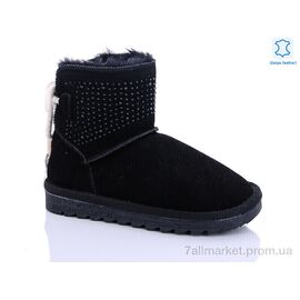 Уггі дитячі утеплені Зима W1-100 black (8 пар р.28-32) "Waldem" недорого оптом від прямого постачальника