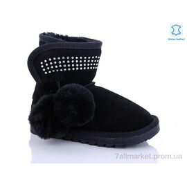 Фотография Угги детские утепленные зима W1-103 black (8 пар р.28-32) "Waldem" недорого оптом от прямого поставщика