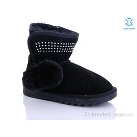 Уггі дитячі утеплені Зима W1-103-2 black (8 пар р.33-37) "Waldem" недорого оптом від прямого постачальника