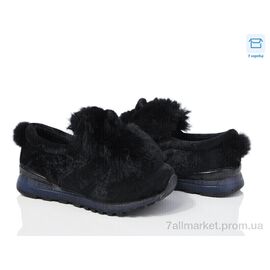 Фотография Кроссовки детские модные Весна/осень WM19 black (6 пар р.25-30) "Waldem" недорого оптом от прямого поставщика