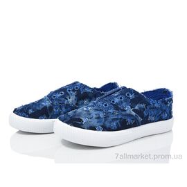 Фотография Кеды детские легкие Весна/осень WH49 cиній (6 пар р.31-36) "Waldem" недорого оптом от прямого поставщика