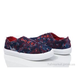 Фотография Кеды детские легкие Весна/осень WH49 синьо-червоний (6 пар р.31-36) "Waldem" недорого оптом от прямого поставщика
