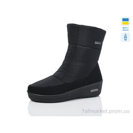 Дутики жіночі утеплені Зима 3010 чорний (6 пар р.37-41) "Lot Shoes" недорого оптом від прямого постачальника