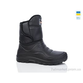 Чоботи з піни чоловічі Зима Олімп C М336 чорний (8 пар р.41-46) "Progress" недорого оптом від прямого постачальника