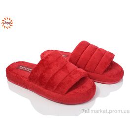 Тапки жіночі для будинку Весна/осінь 0H червоний (8 пар р.37-40) "Jumay" недорого оптом від прямого постачальника