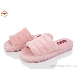 Тапки жіночі для будинку Весна/осінь 0H пудра (8 пар р.37-40) "Jumay" недорого оптом від прямого постачальника